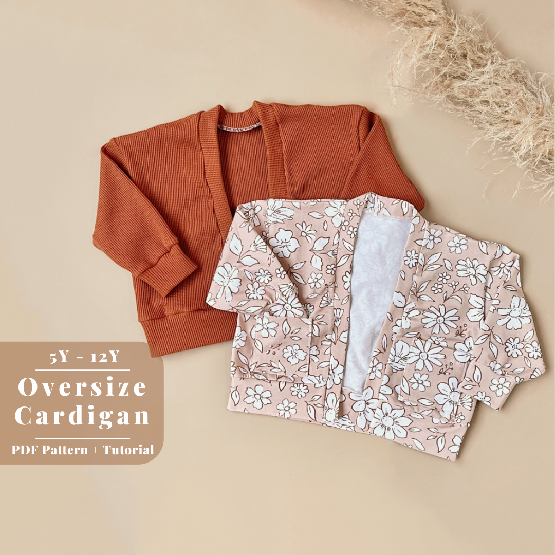 Oversized Cardigan 5Y-12Y PDF Pattern