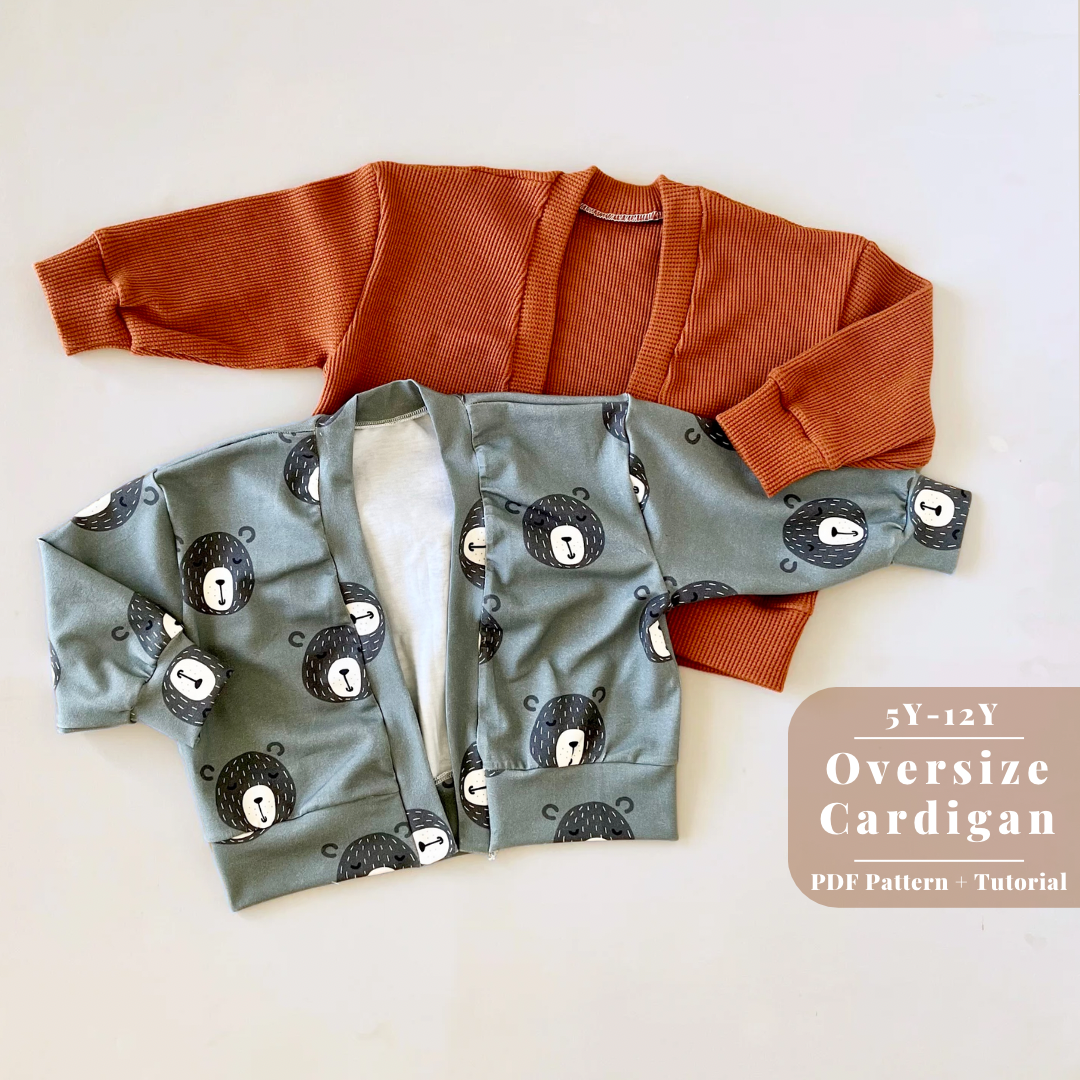 Oversized Cardigan 5Y-12Y PDF Pattern