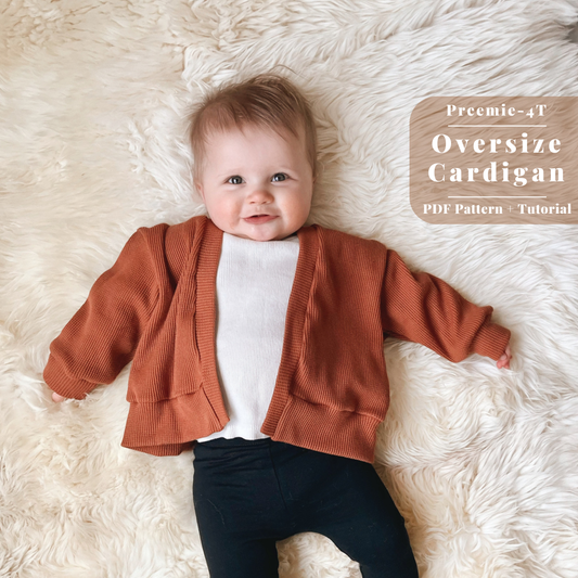 Oversized Cardigan NB-4T PDF Pattern