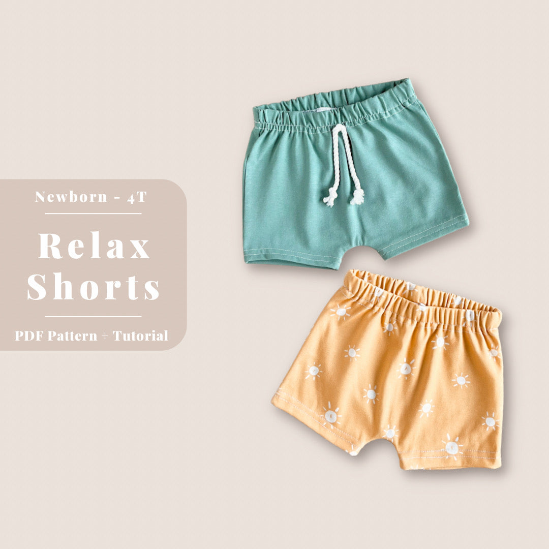 Relax Shorts Newborn-4T PDF Pattern