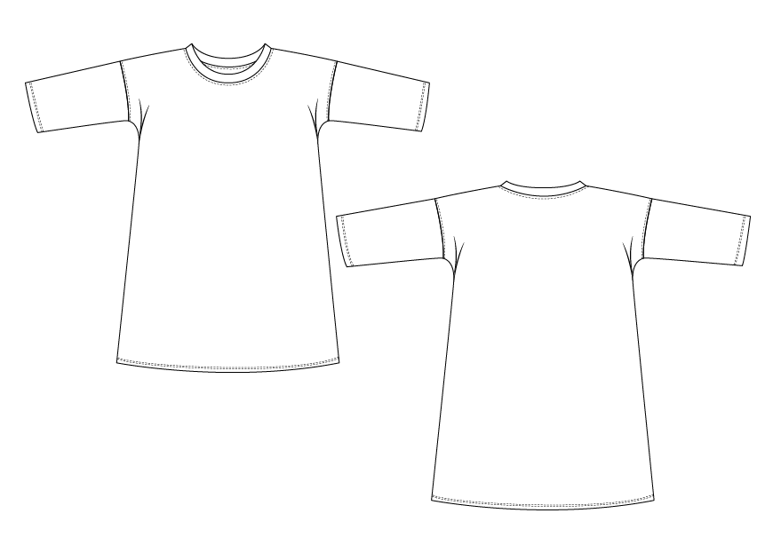 Boxy Dress 5Y-12Y PDF Pattern