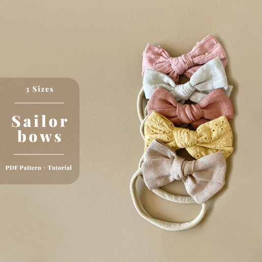 Sailor Bows PDF Pattern