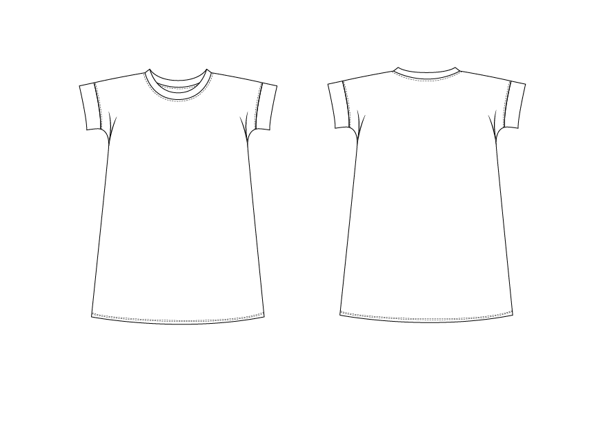 Boxy Dress 0m-4T PDF Pattern