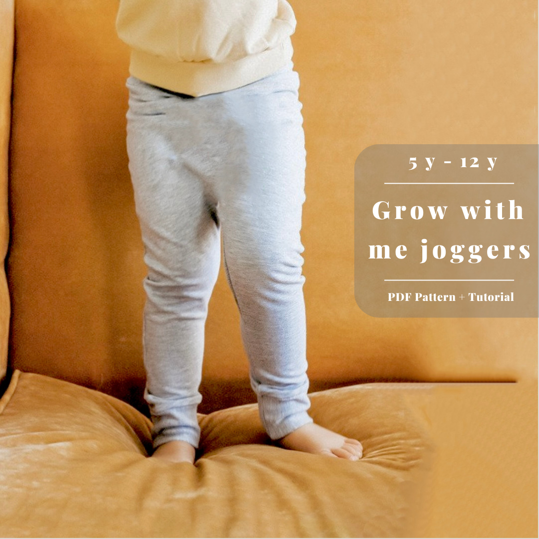 Little Kids Grow Along Pants: Grow with me joggers to leggings
