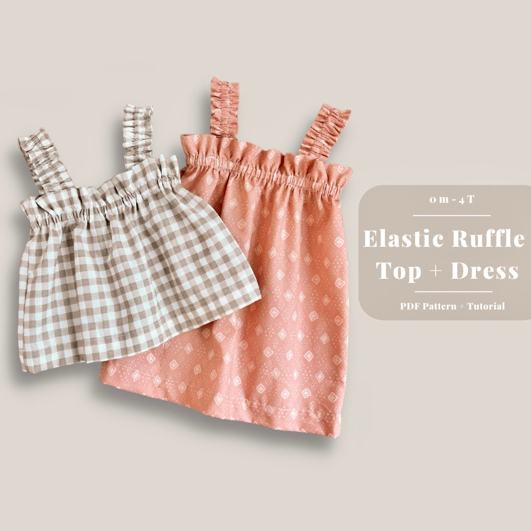 Ruffle Top+Dress 0m-4T PDF Pattern – PatternsByLL
