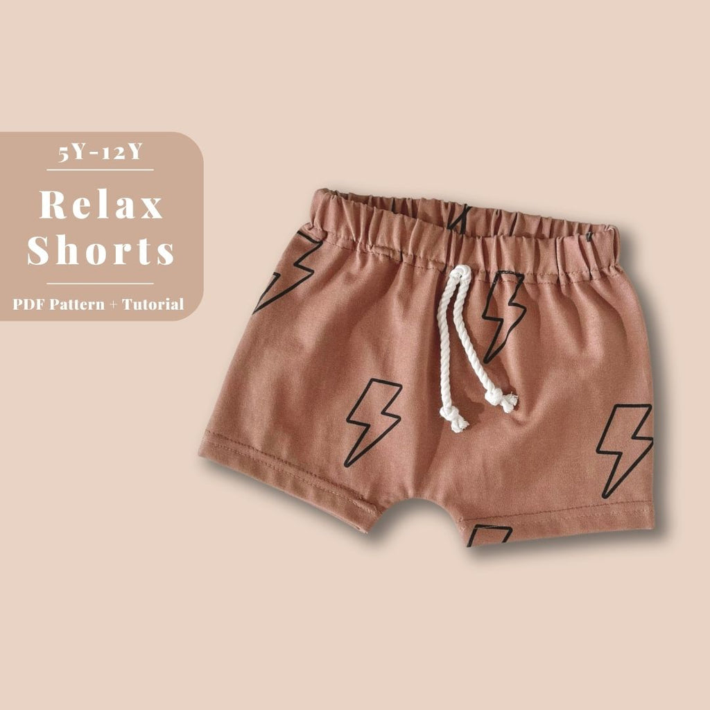 Relax Shorts- 5Y-12Y PDF Pattern