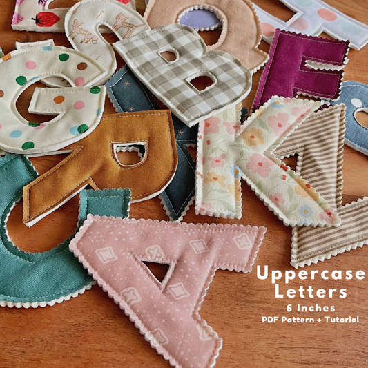 6" Alphabet Uppercase Pattern