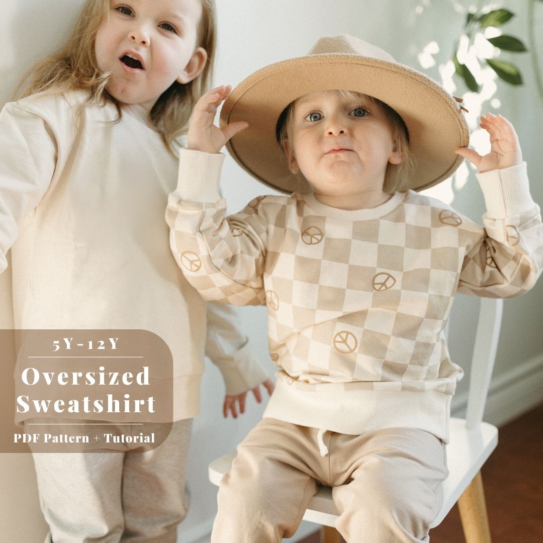 Oversized Sweatshirt 5Y-12Y PDF Pattern