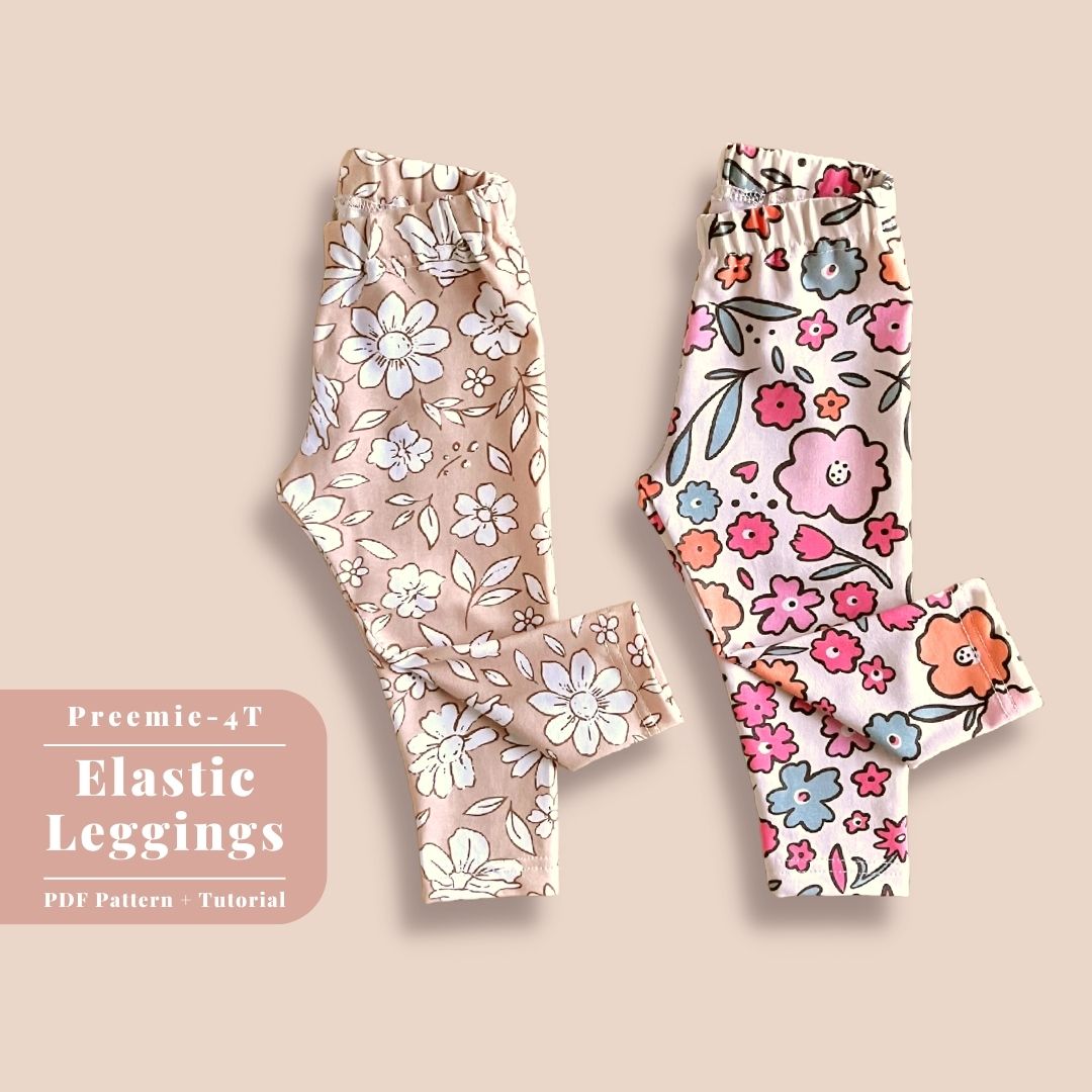 Elastic Leggings Preemie 4T PDF Pattern PatternsByLL Elastic Leggings Preemie 4T PDF Pattern PatternsByLL