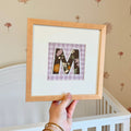Framed Fabric Initial