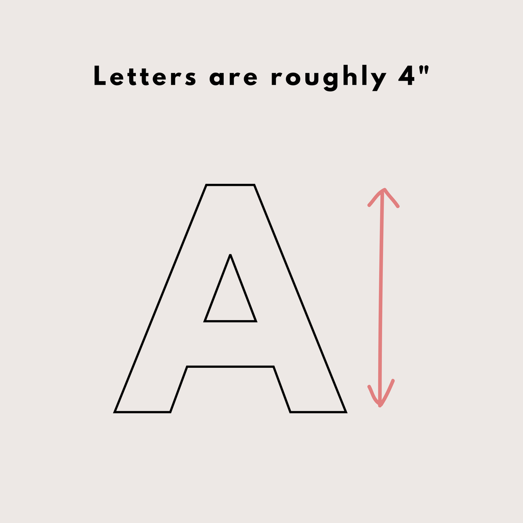 4" Bubble Alphabet Uppercase