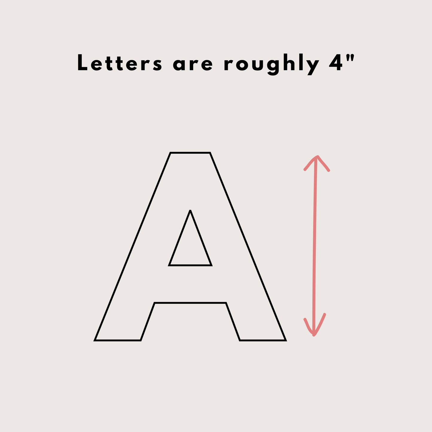 4" Alphabet Uppercase Pattern