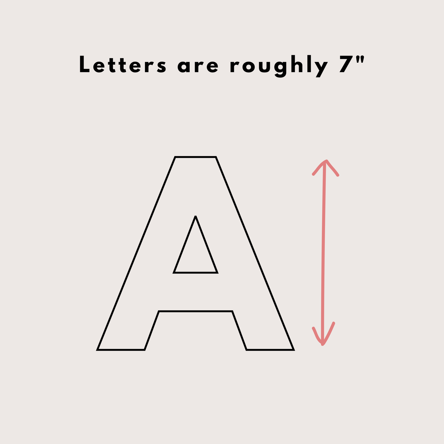 7" Classic Alphabet Uppercase