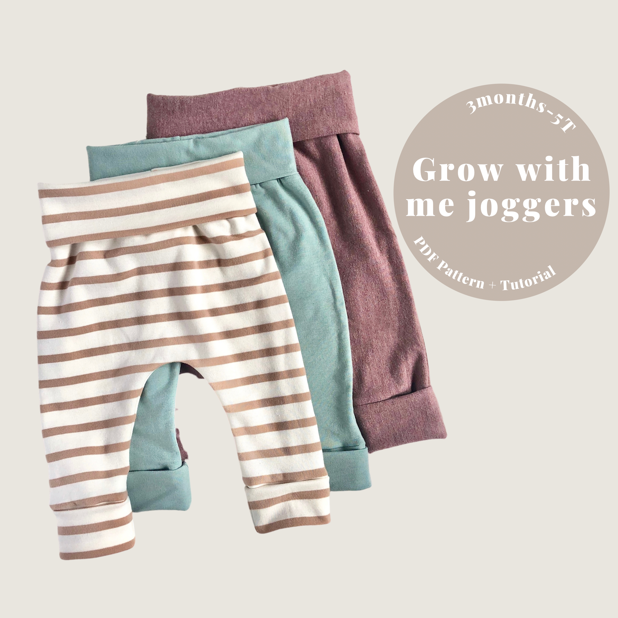 Grow Joggers 3m-5y PDF Pattern