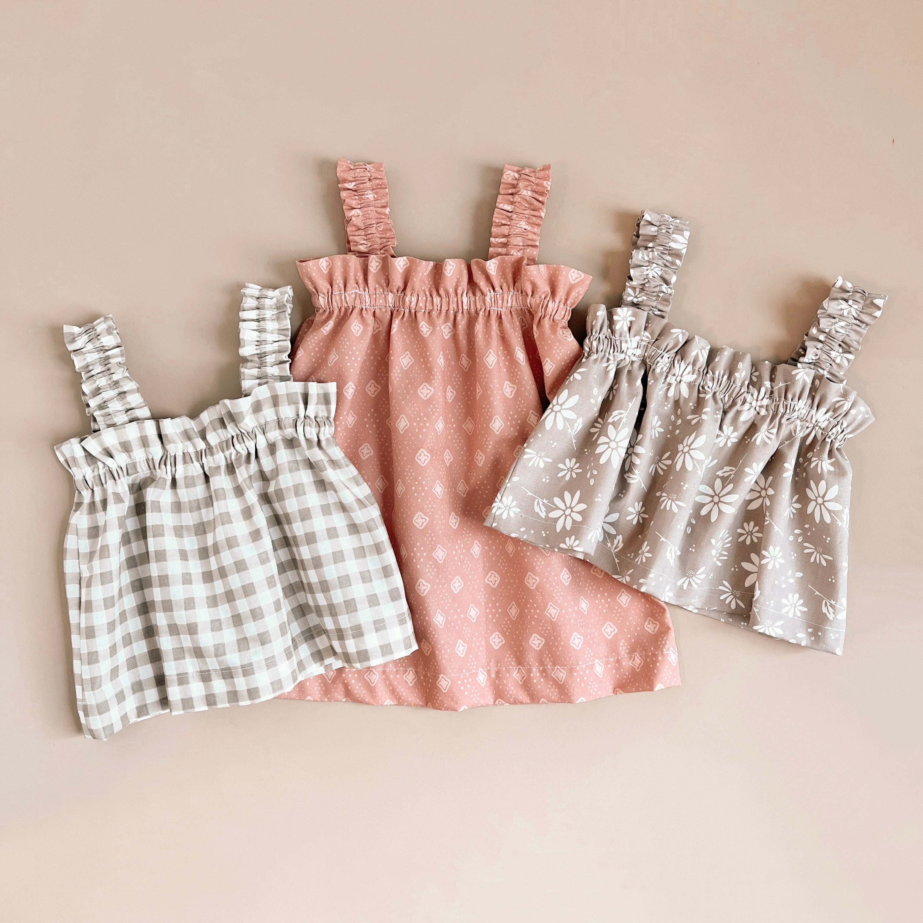 Ruffle Top+Dress 0m-4T PDF Pattern