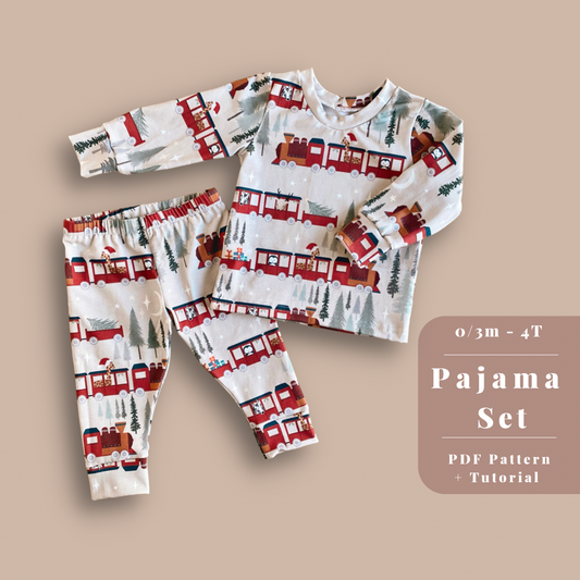 Pajama Set 0m-4T PDF Pattern