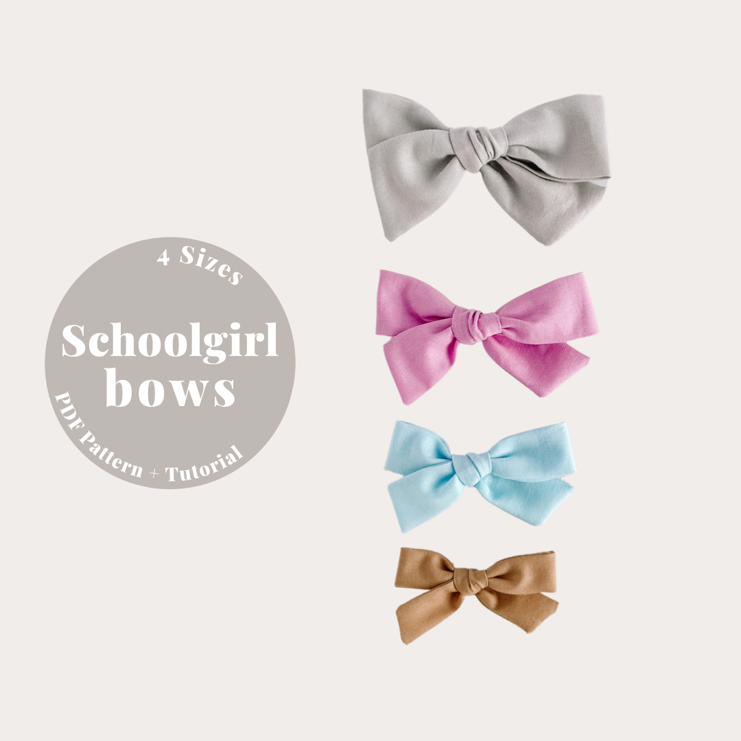 Schoolgirl Bows PDF Pattern