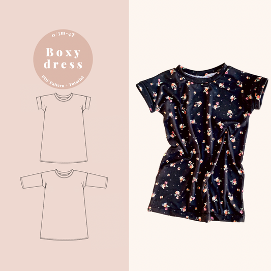 Boxy Dress 0m-4T PDF Pattern