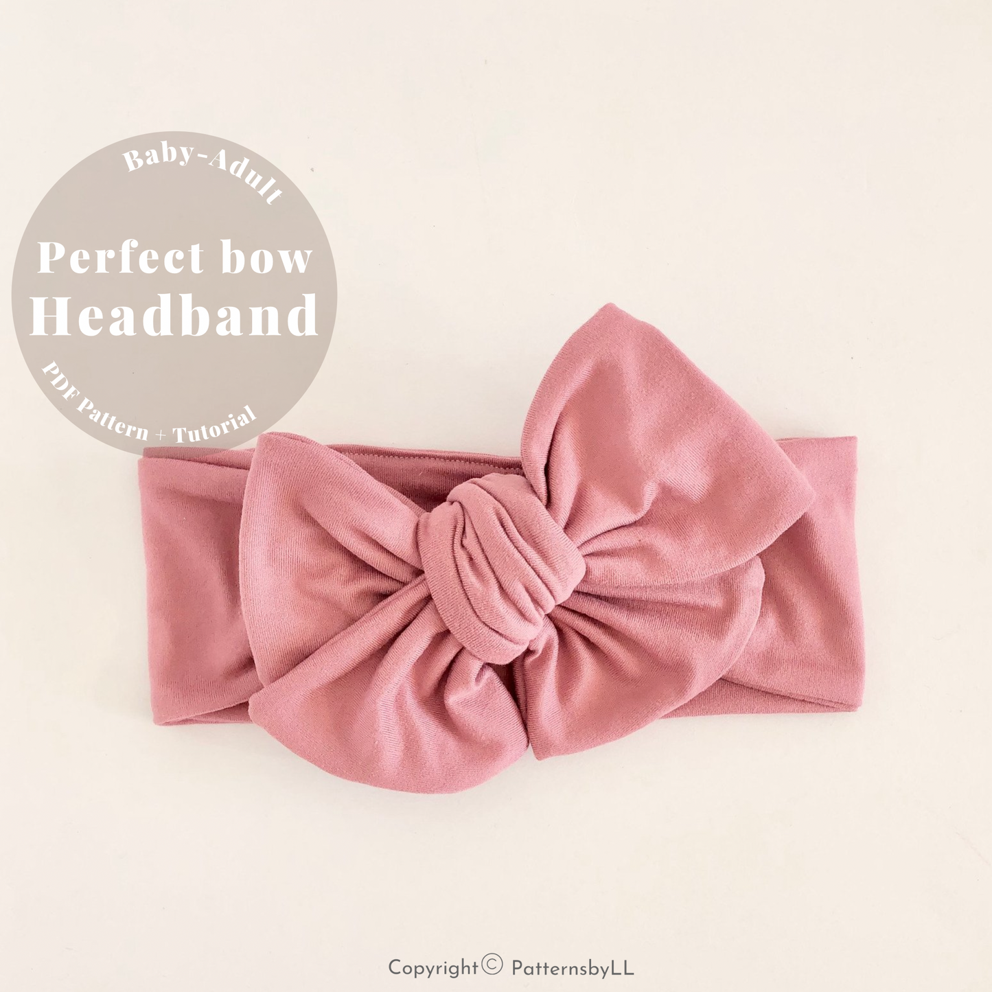 Perfect Bow Headband PDF Pattern