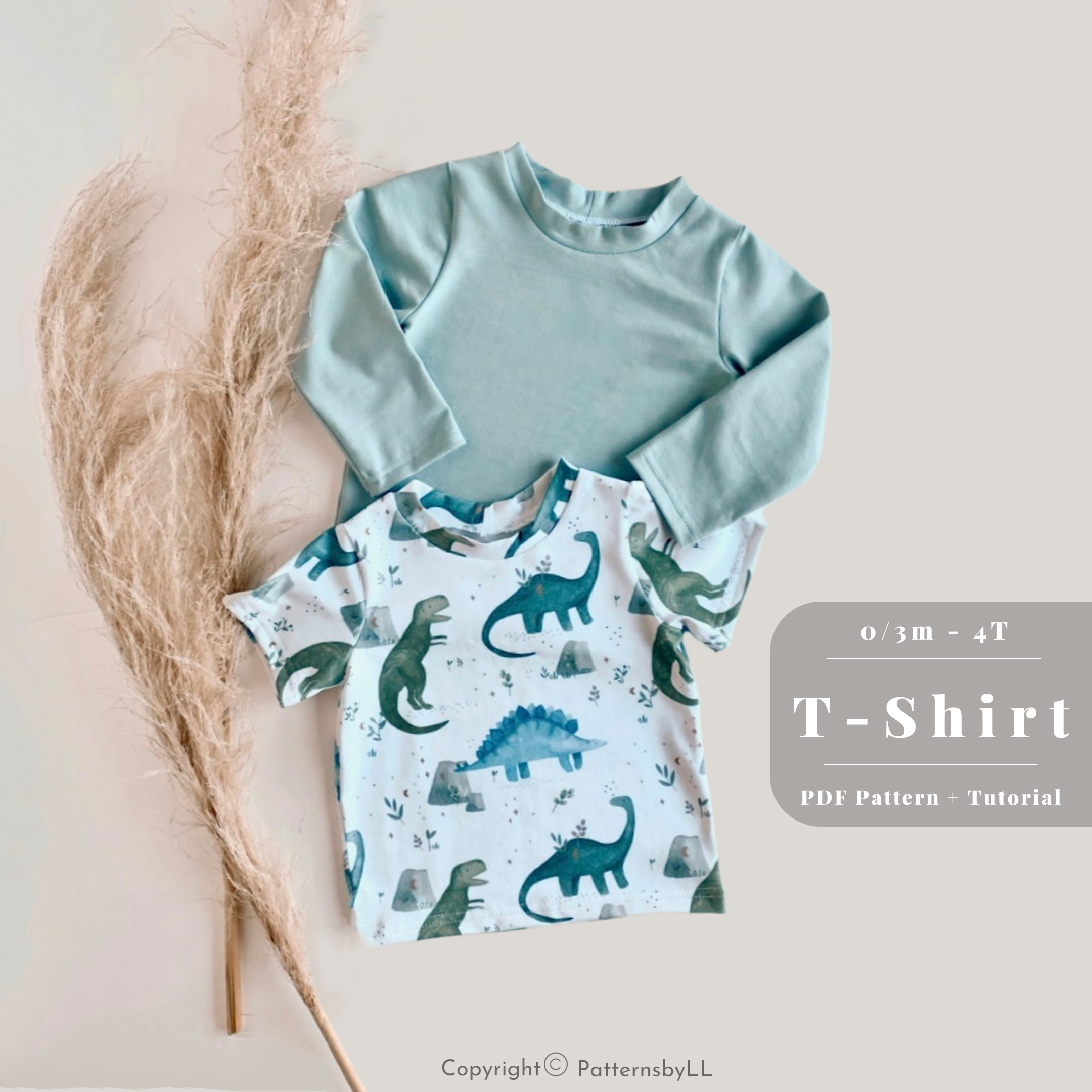 T-Shirt 0m-4T PDF Pattern