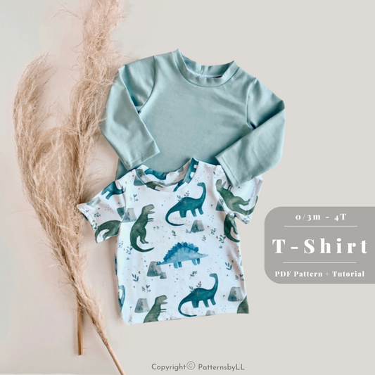 T-Shirt 0m-4T PDF Pattern